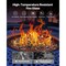 Fire Glass High Temperature Resistant Fireplace Rocks Reflective Firepit Glass Stone